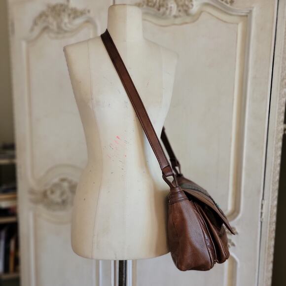 Hippie 1970s Crossbody Genuine Leathers Versatile, Unique - Picture 8 of 9